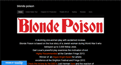 Desktop Screenshot of blondepoison.com