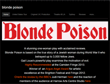 Tablet Screenshot of blondepoison.com